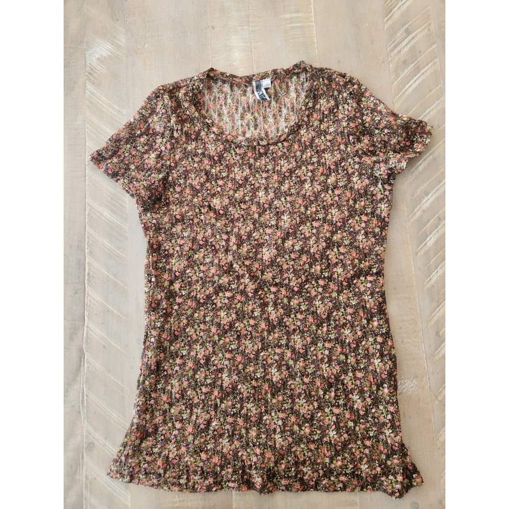 Cottagecore‎ Fairycore Whimsical Boho  Sheer Layering Top Large By BKE